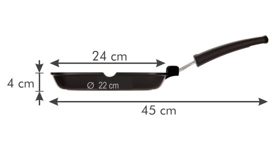 Panvica na grilovanie PREMIUM 24x24 cm