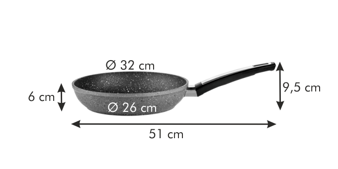Panvica i-PREMIUM Stone ø 32cm