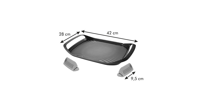 Panvica na grilovanie SmartCLICK 42 x 28 cm