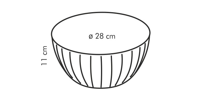 Misa plastová DELÍCIA d 28 cm, 5.0 l