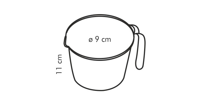 Odmerka s lievikom DELÍCIA 0,5 l
