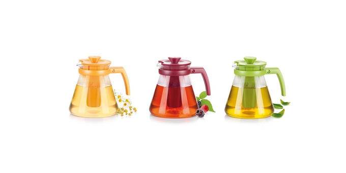 Kanvica TEO TONE 1,25 l, s vylúhovacími sitkami, zelená