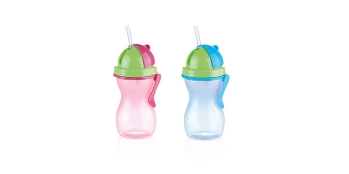 Detská fľaša so slamkou BAMBINI 300 ml