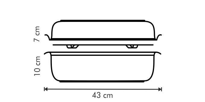 Pekáč s poklopom EXCLUSIVE 36x24cm