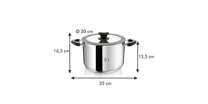 Hrniec SmartCOVER s pokrievkou ø 20 cm, 4.0 l