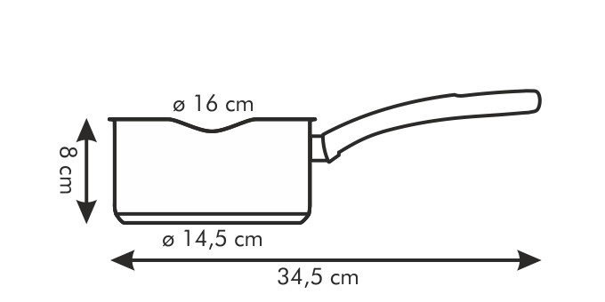 Rajnica PRESTO s lievikom d 16 cm, 1.5 l