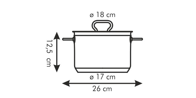 Hrniec HOME PROFI s pokrievkou d 18 cm 3,0l