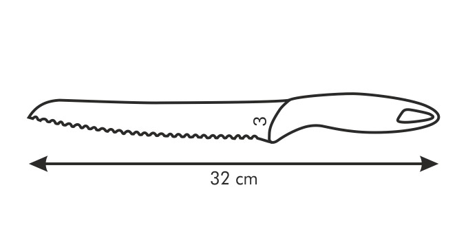 Nôž na chlieb PRESTO 20 cm