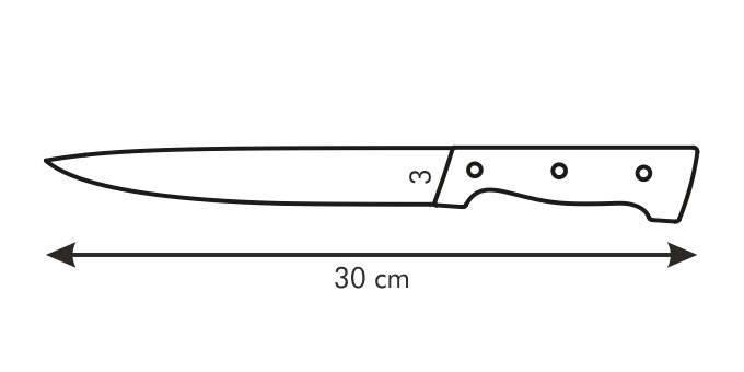 Nôž na porciovanie HOME PROFI 17 cm