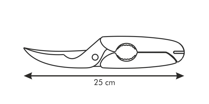 Nožnice na hydinu PRESTO 25 cm