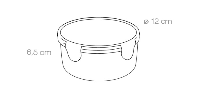 Dóza FRESHBOX 0.4 l, guľatá