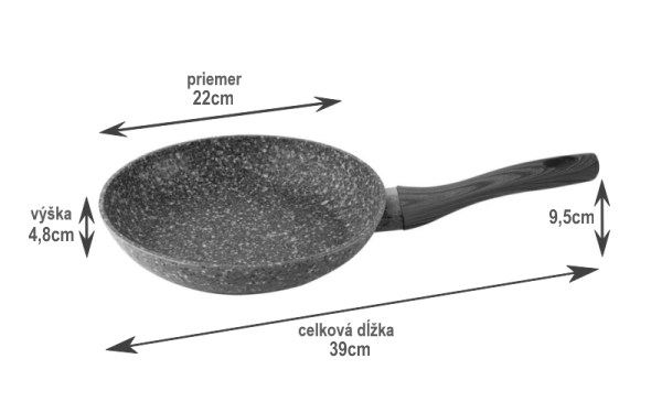 Panvica WOOD Line 22cm