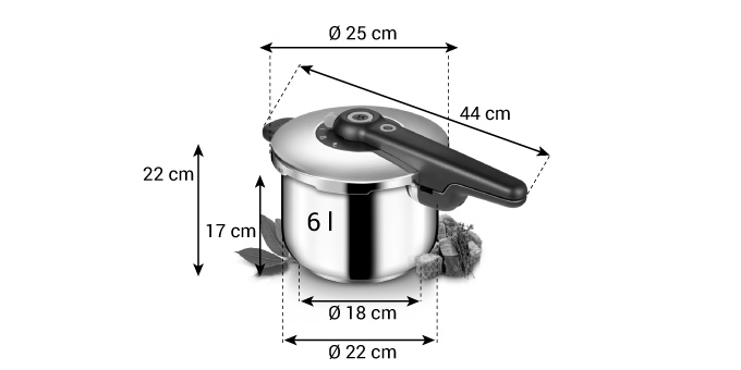 Tlakový hrniec SmartCLICK 6.0 l