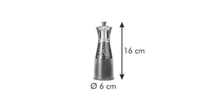 Mlynček na chilli papričky VIRGO 16 cm
