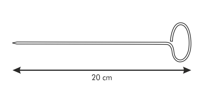 Ihla na špíz PRESTO 20 cm, 6 ks