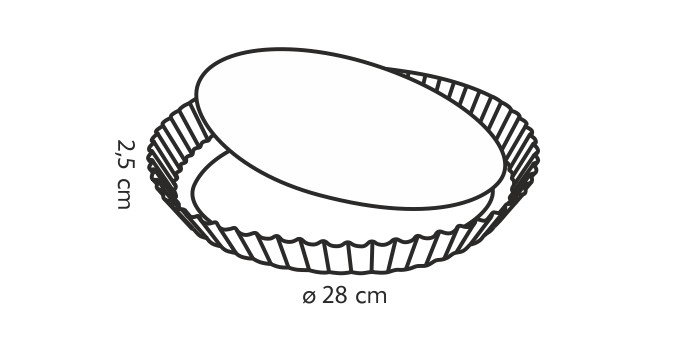 Forma s vln.okr.+odn.dnom DELÍCIA d 28cm
