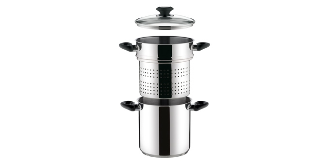 Hrniec na špagety PRESTO s pokrievkou d22 cm,7,5l