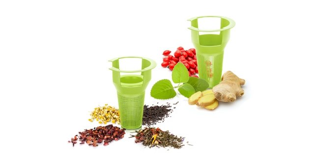 Kanvica TEO TONE 1,25 l, s vylúhovacími sitkami, zelená