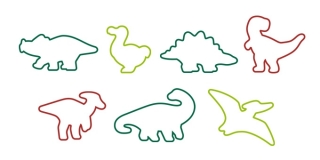 Vykrajovače dinosaury DELÍCIA KIDS, 7 ks